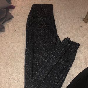 Black speckle leggings